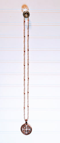 MH Jerusalem Cross - long pendant necklace