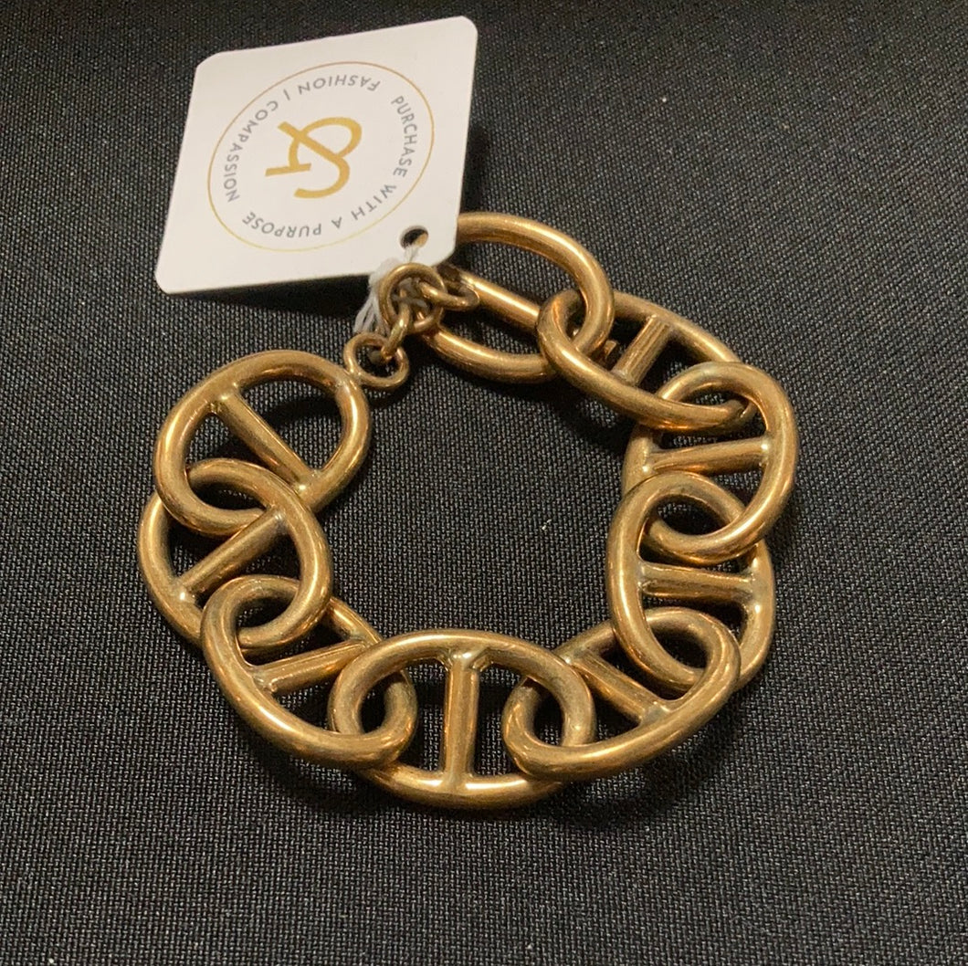 Naval link bracelet